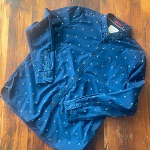 Cactus Travellers Collection Navy Anchor Shirt